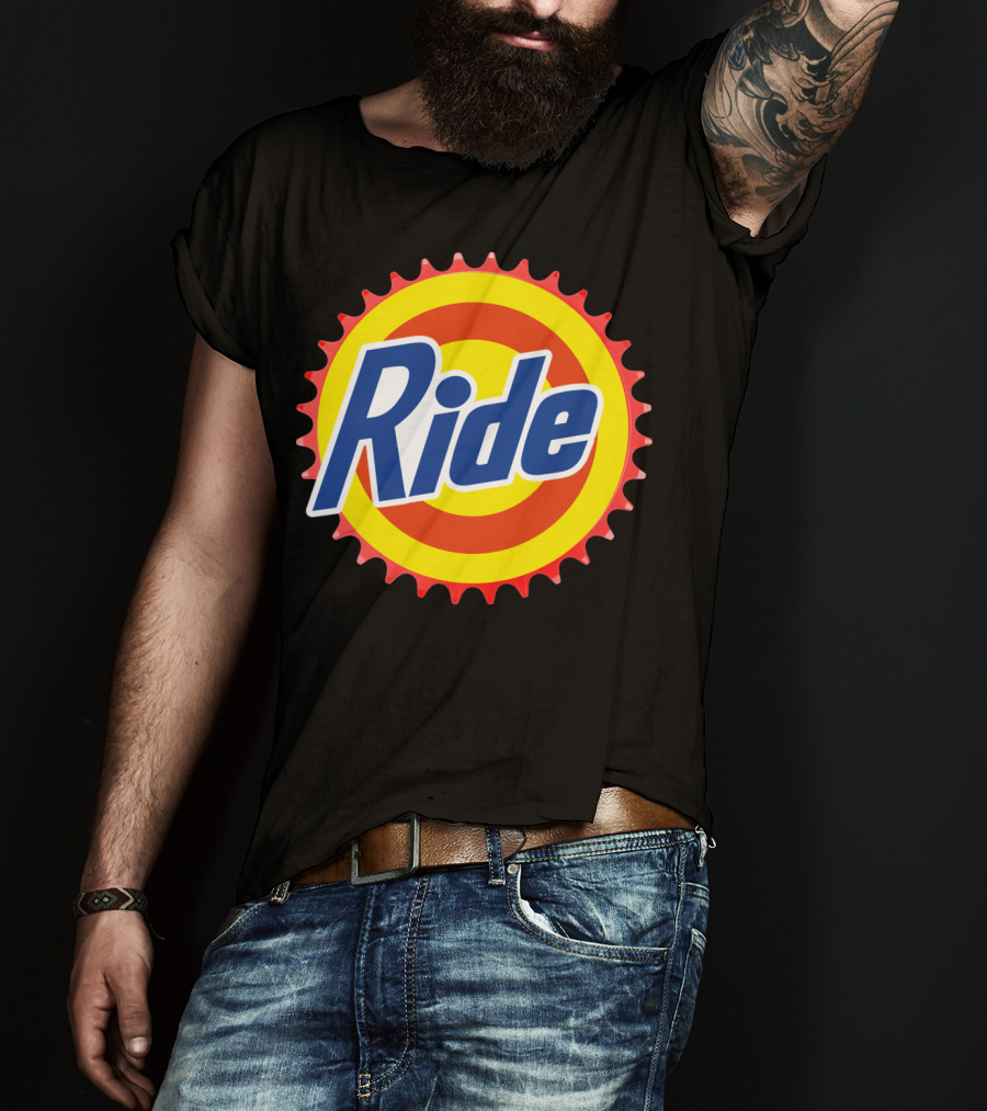 Ride Clean Cycling Gear Bottle Cap T-Shirt