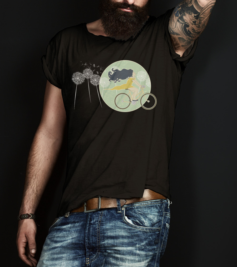 Ventura Highway Cycling Dandelion Dreamscape T-Shirt