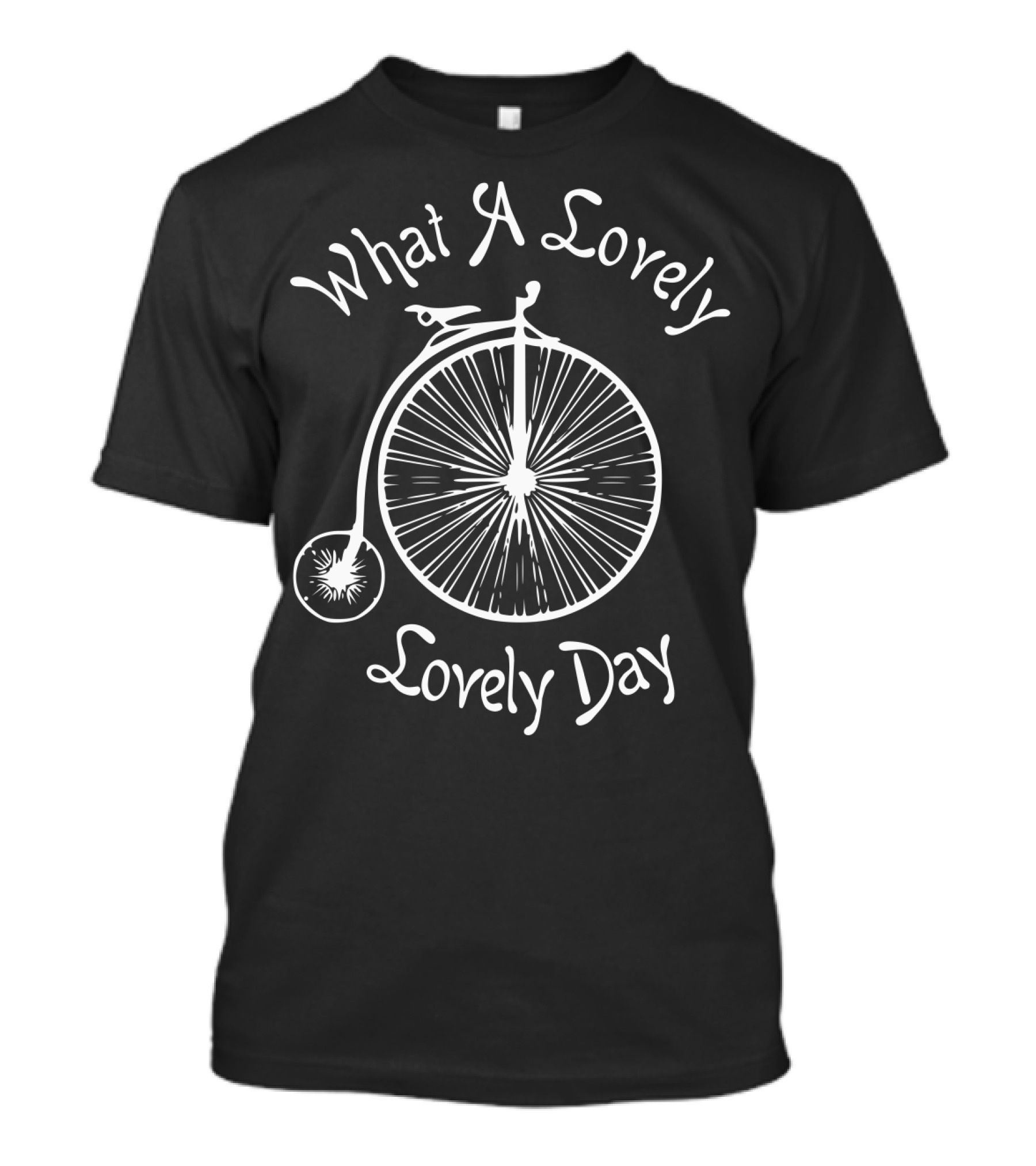 What A Lovely Lovely Day With Vintage Bicycle And Bird T-Shirt