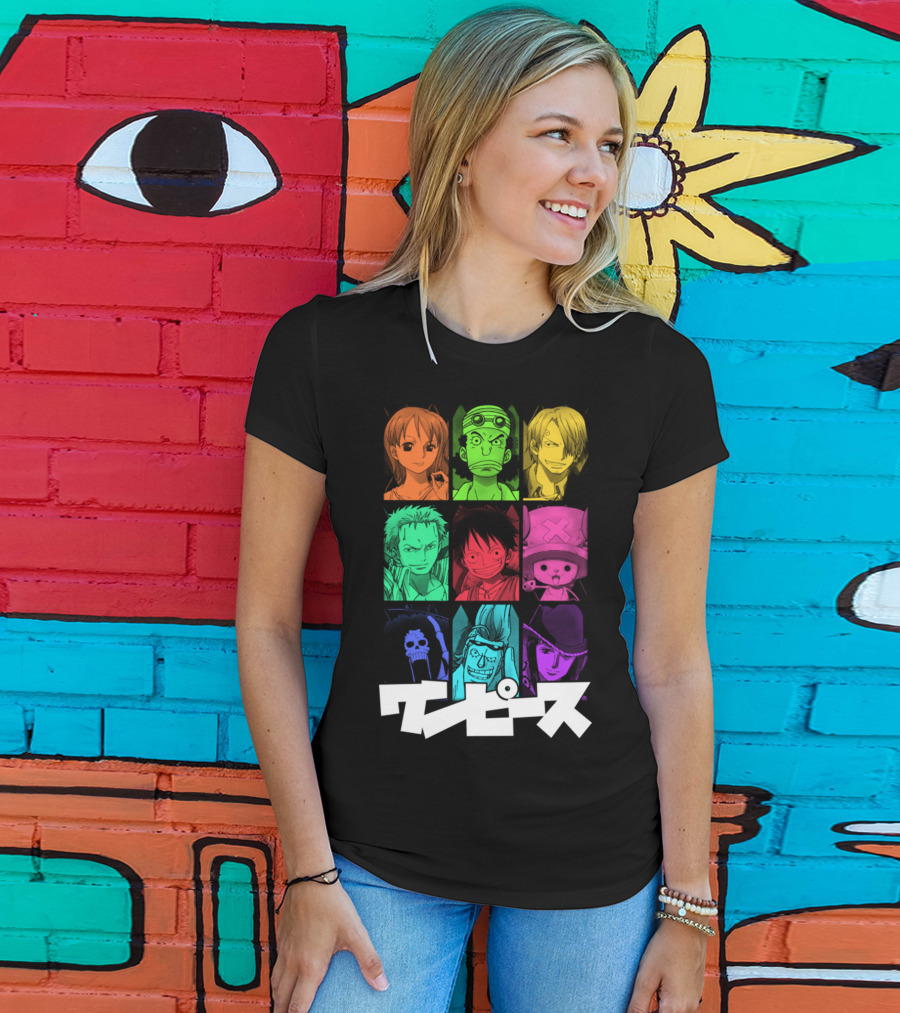 One Piece Crew Characters In Vibrant Colors T-Shirt