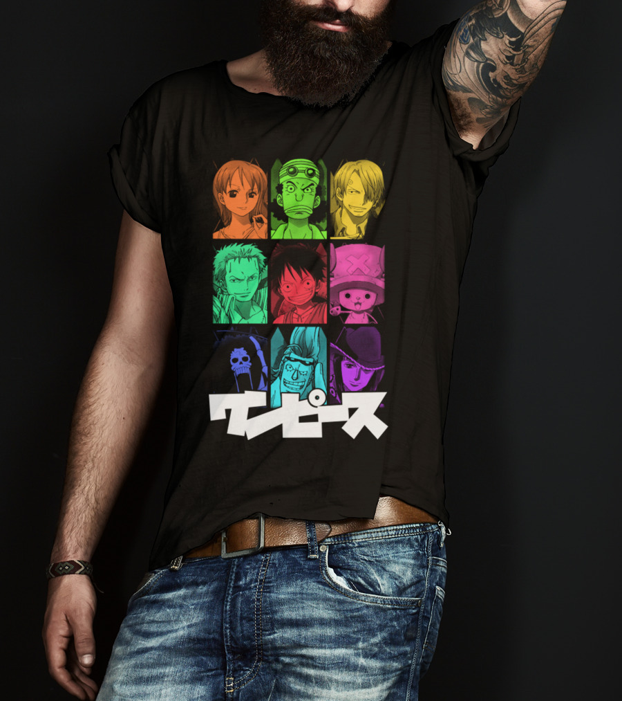 One Piece Crew Characters In Vibrant Colors T-Shirt