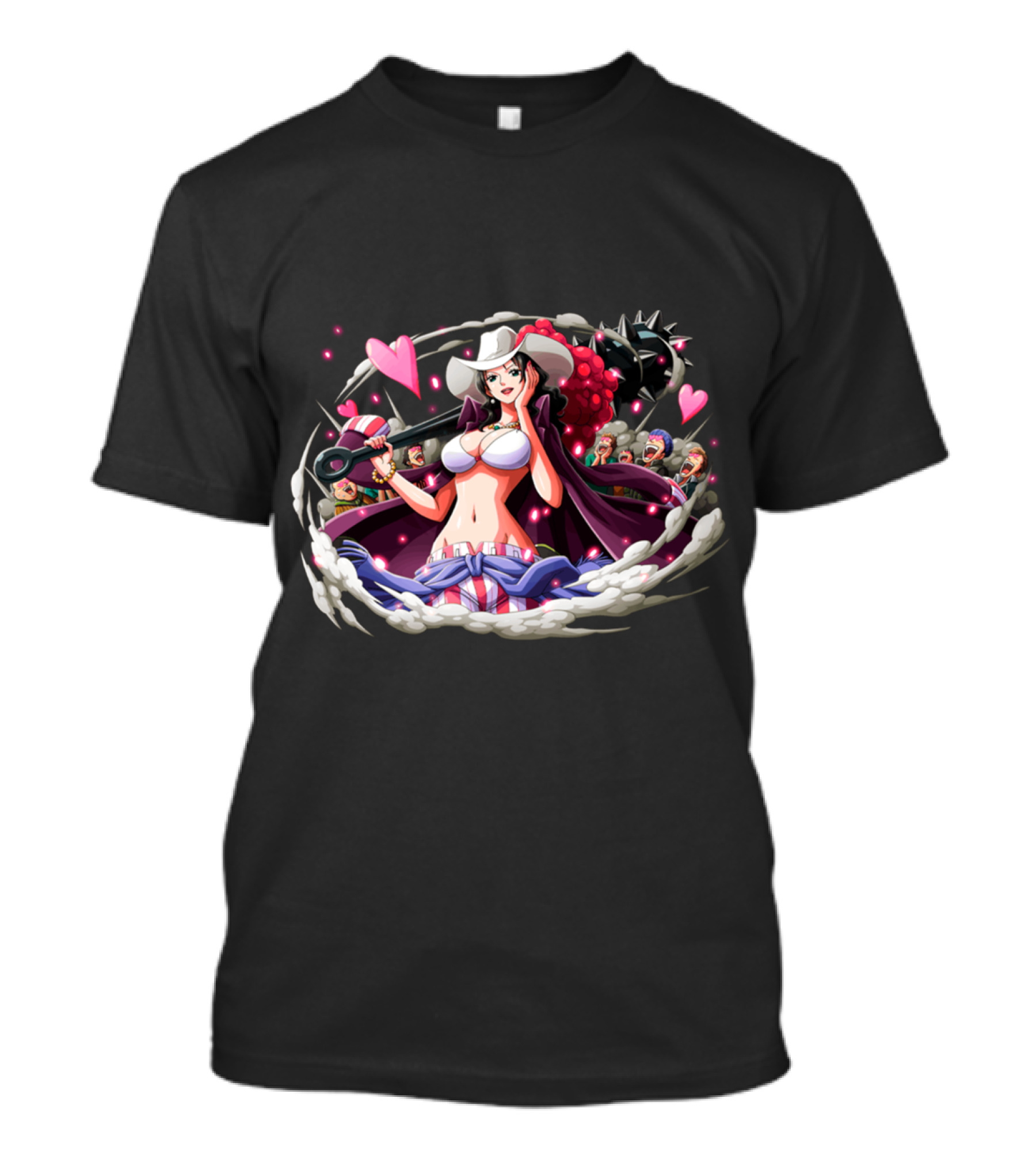 Alvida Pirates Heart Design One Piece Characters T-Shirt