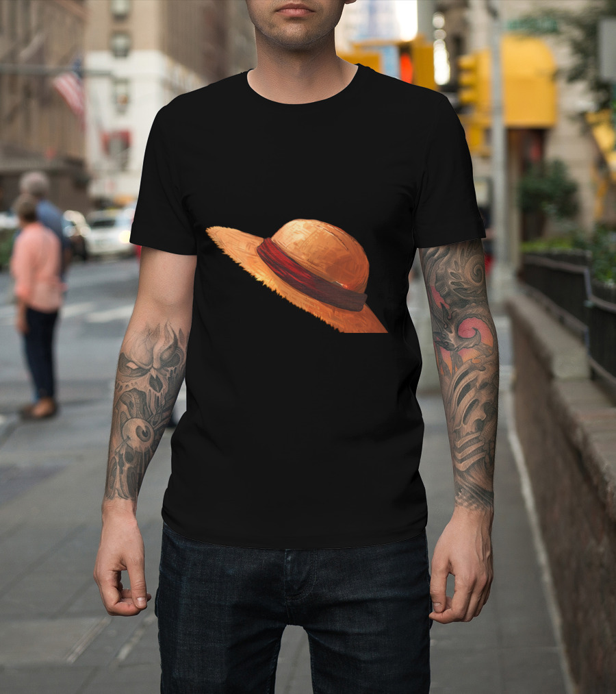 Luffy's Iconic Straw Hat from One Piece T-Shirt