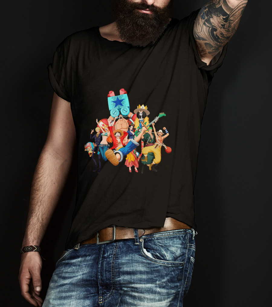 Straw Hat Crew From One Piece Adventure T-Shirt