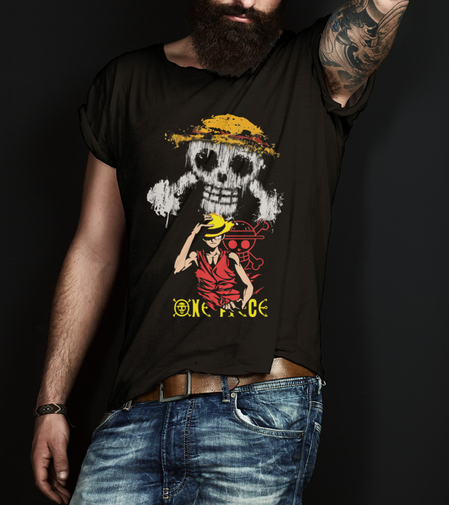 One Piece Straw Hat Luffy Jolly Roger T-Shirt