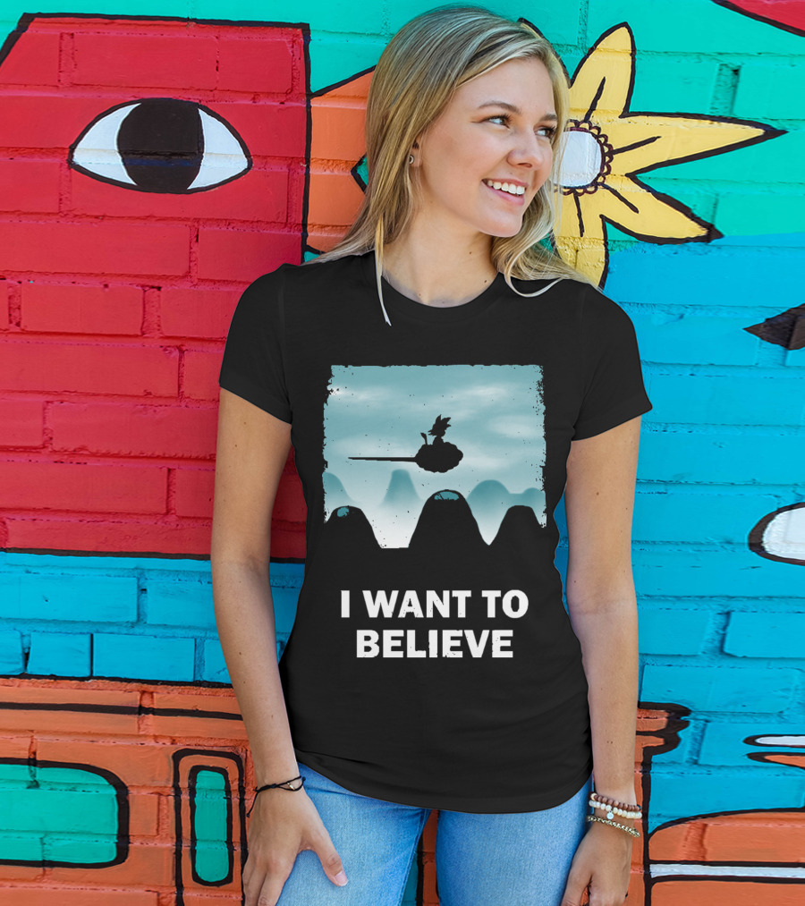 I Want To Believe Goku Nimbus Cloud T-Shirt