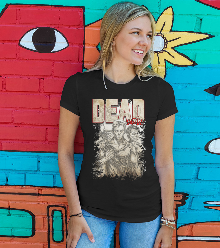 DEAD Inside Sketch Style Gritty Duo T-Shirt