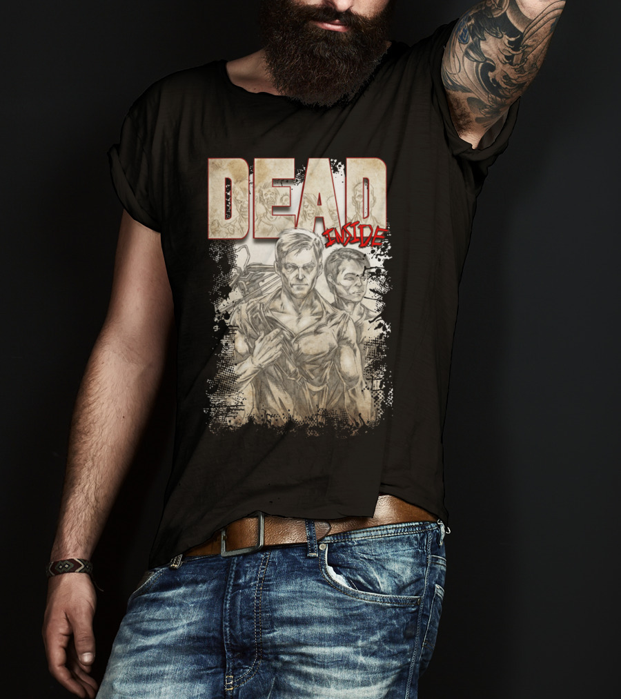 DEAD Inside Sketch Style Gritty Duo T-Shirt