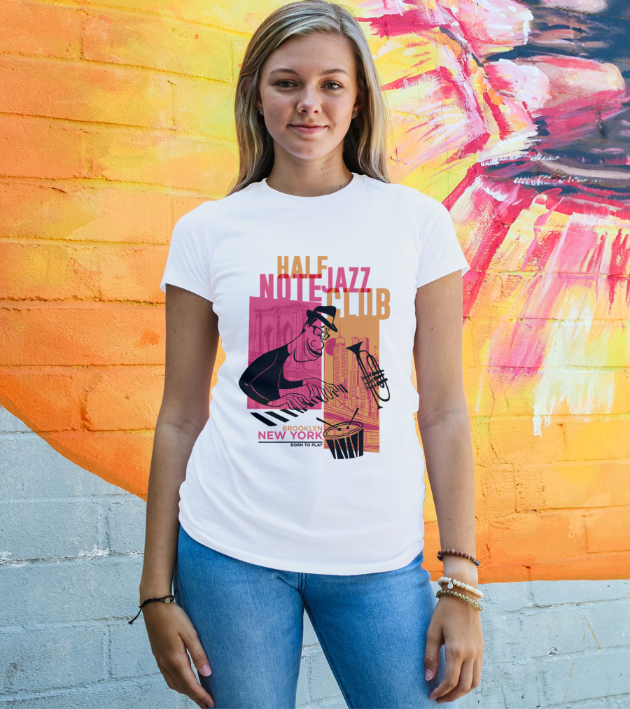 Pixar Soul Half Note Jazz Club Brooklyn New York Born To Play T-Shirt
