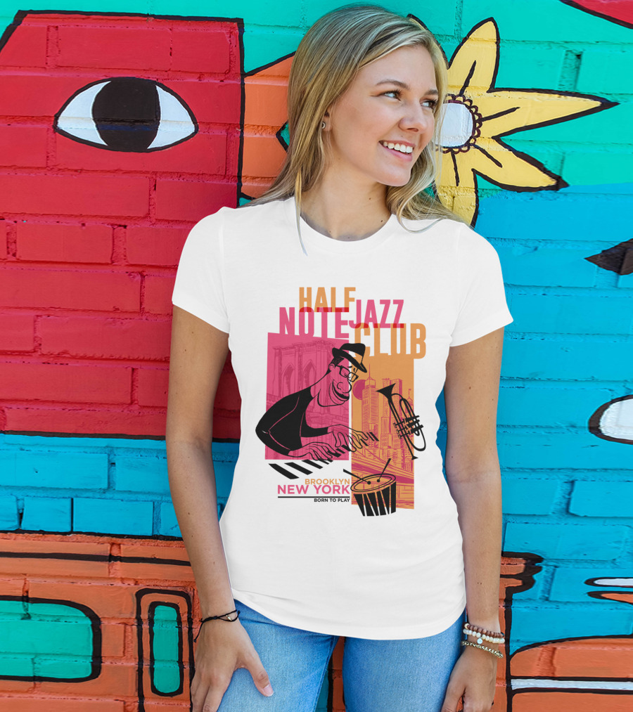 Pixar Soul Half Note Jazz Club Brooklyn New York Born To Play T-Shirt