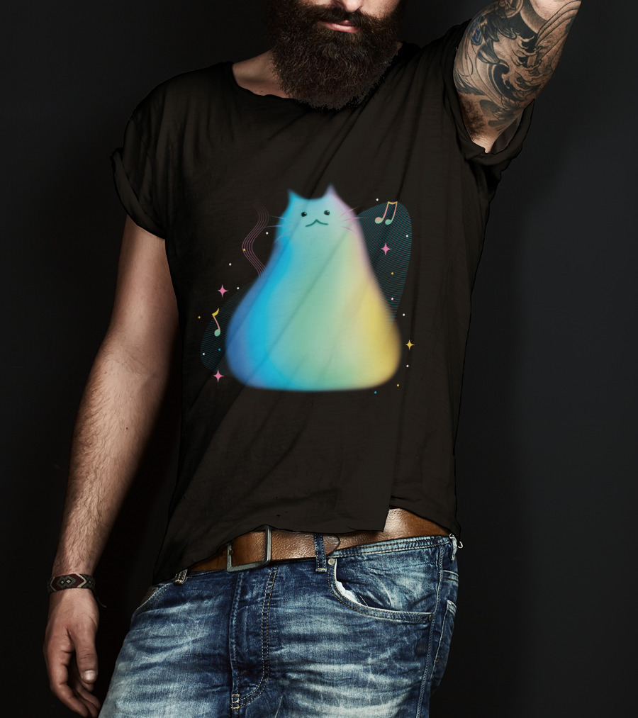 Pixar Soul Cat Musical Purpose With Colorful Notes T-Shirt