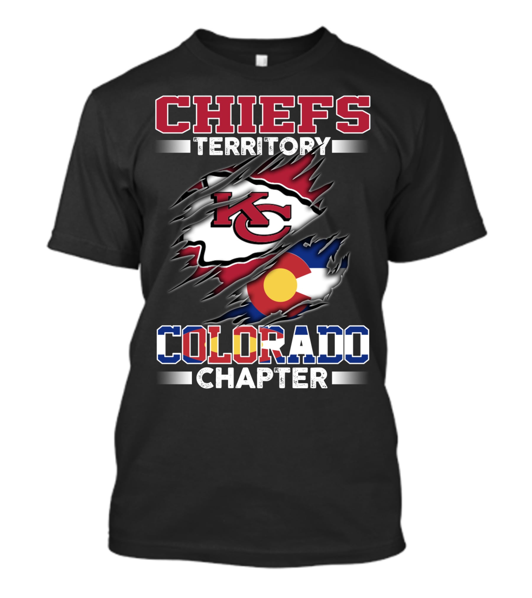 Chiefs Territory Kc Colorado Chapter T-Shirt
