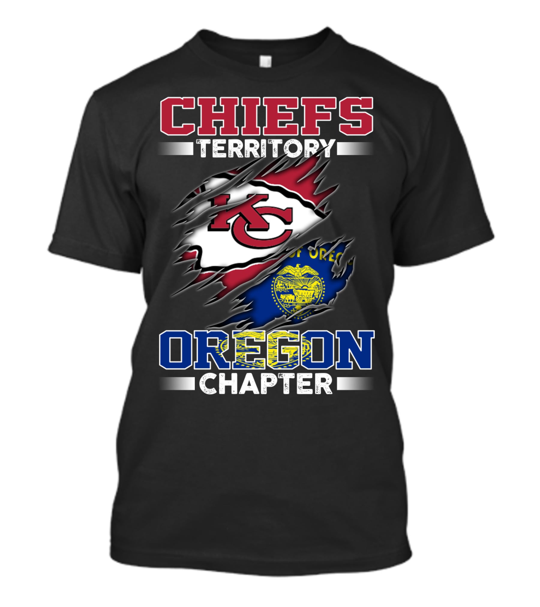 Chiefs Territory Kc Oregon Chapter T-Shirt