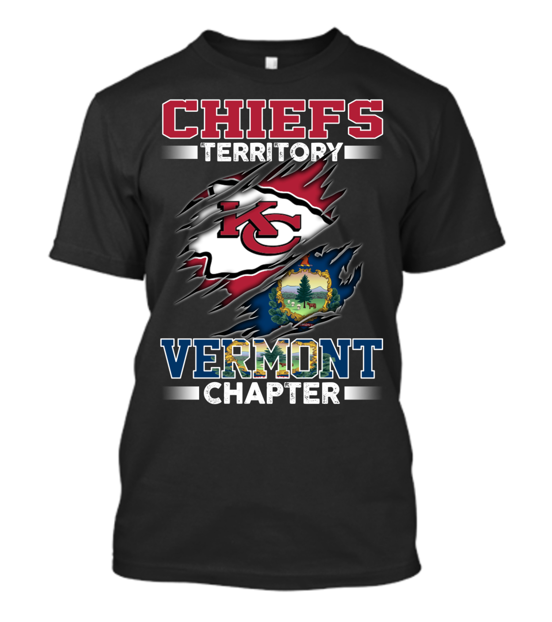 Chiefs Territory Kc Vermont Chapter T-Shirt