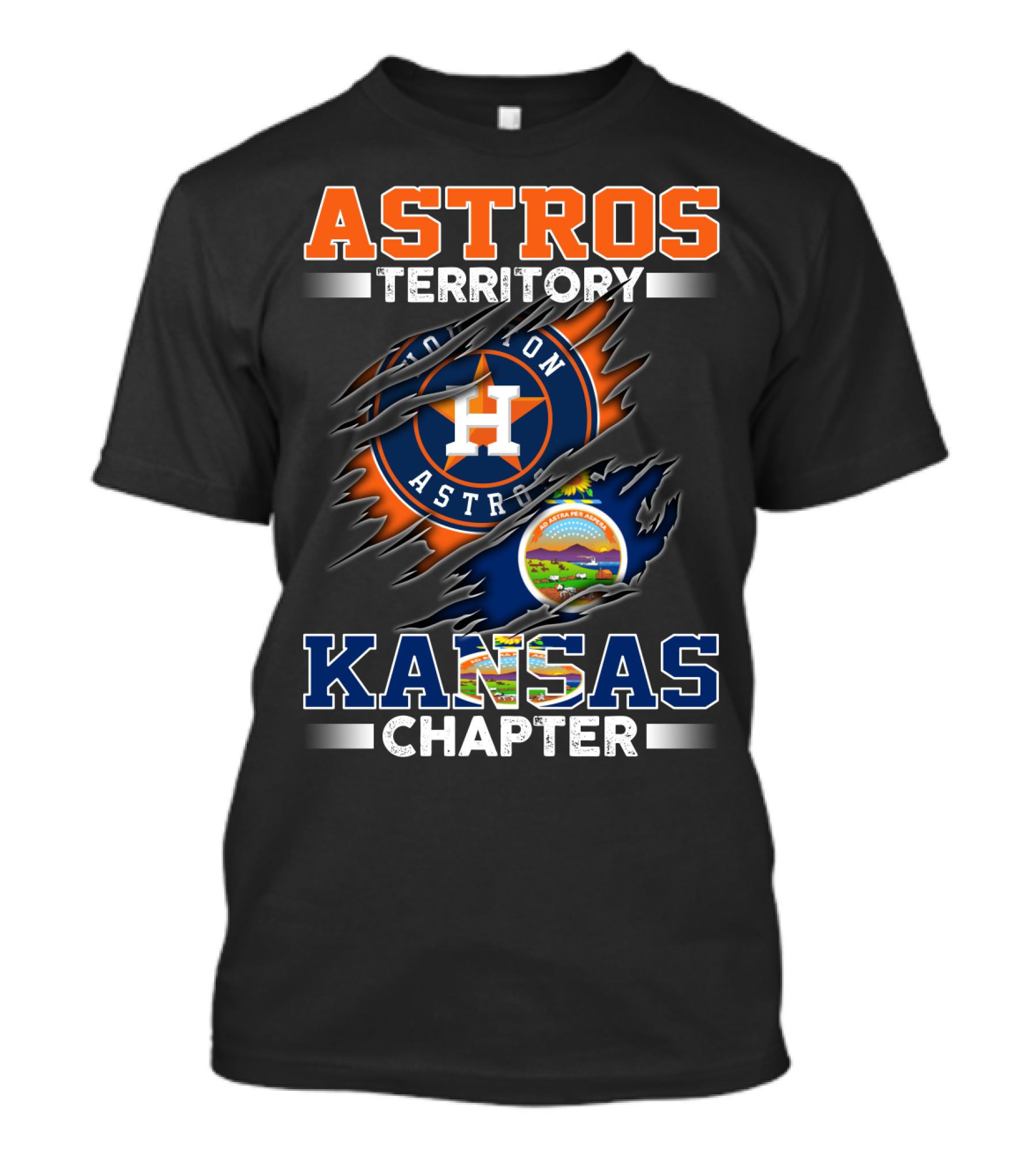 Astros Territory Houston Astros Kansas Chapter T-Shirt