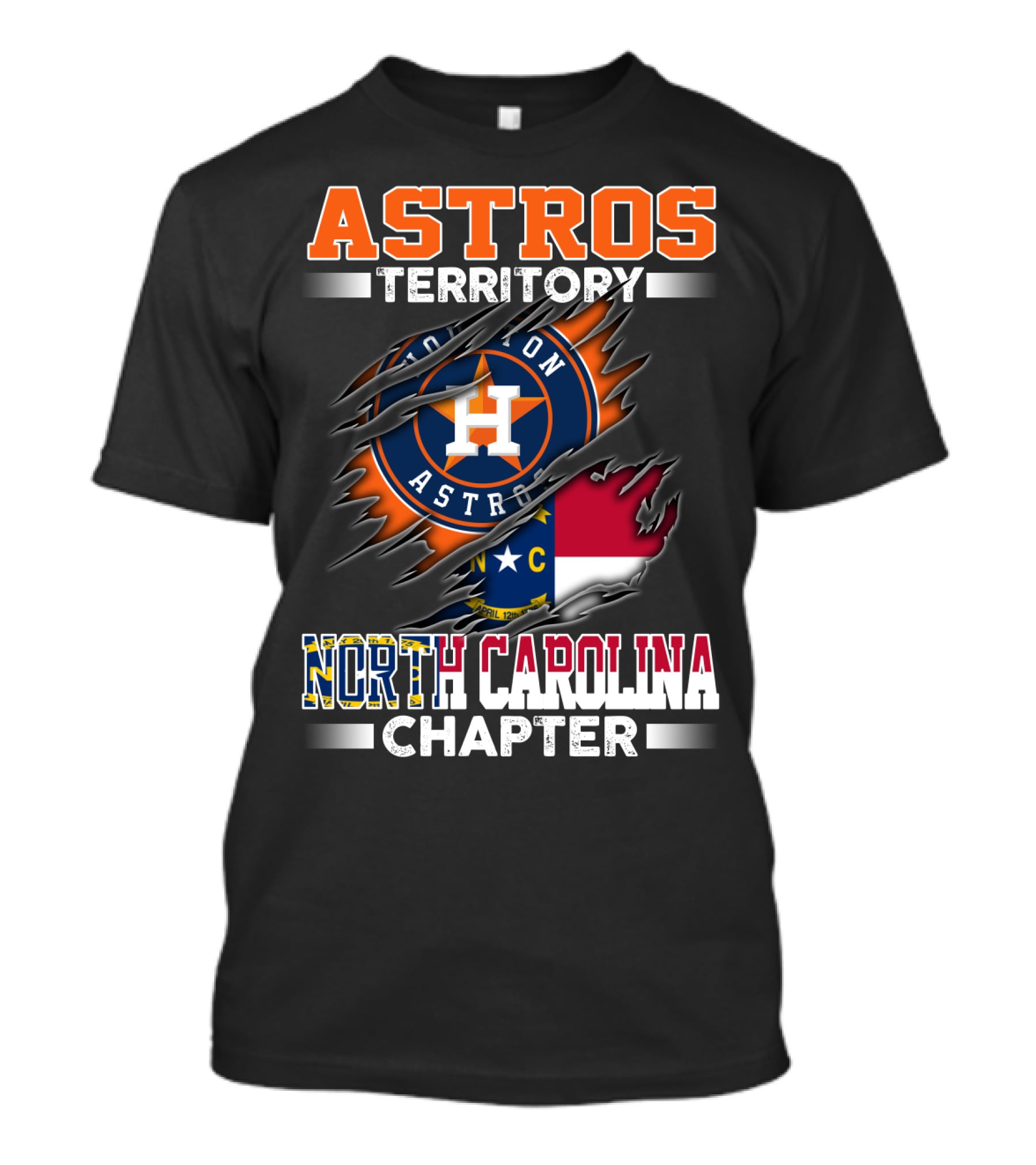 Astros Territory Houston Astros North Carolina Chapter T-Shirt