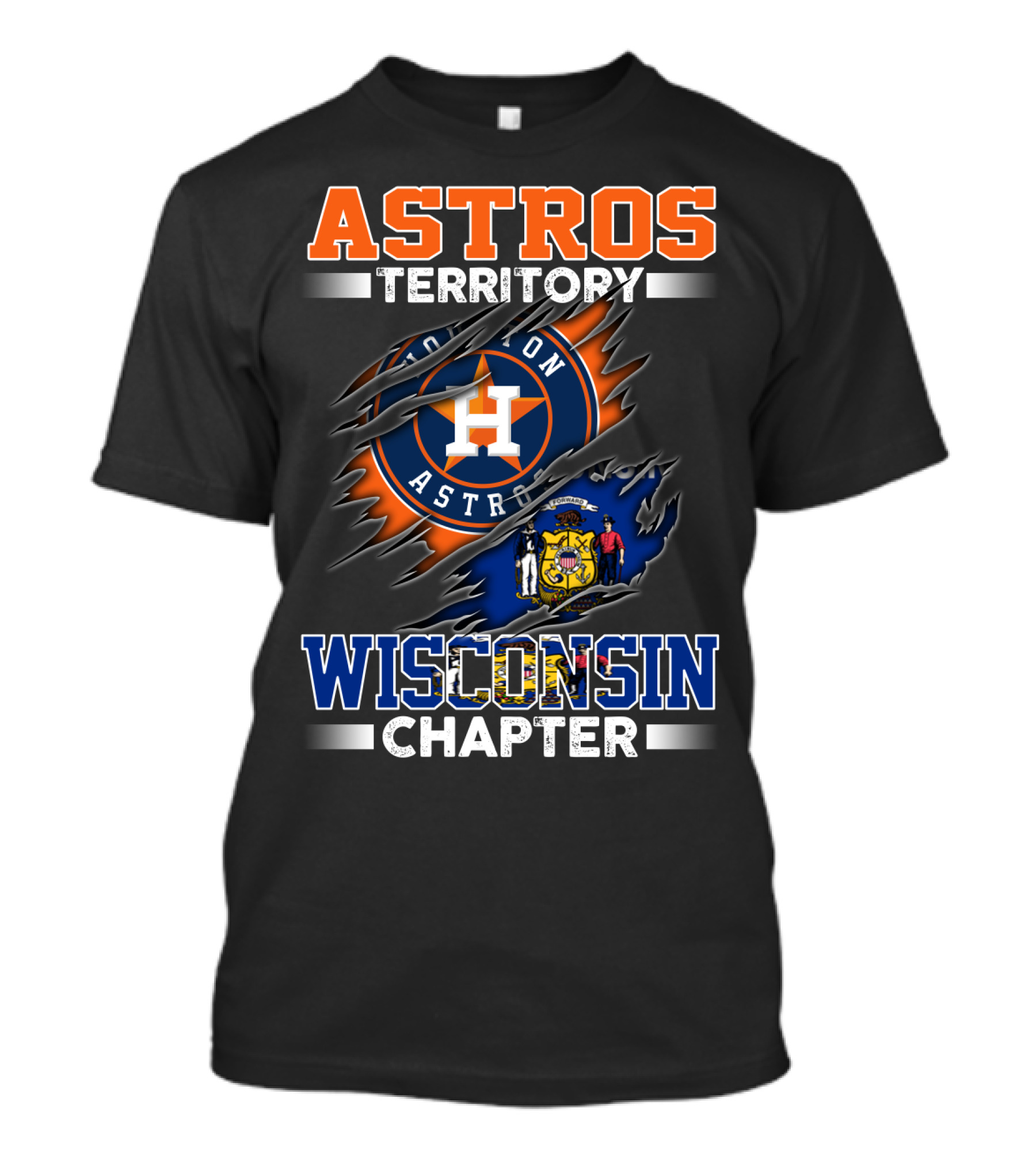 Astros Territory Houston Astros Wisconsin Chapter T-Shirt