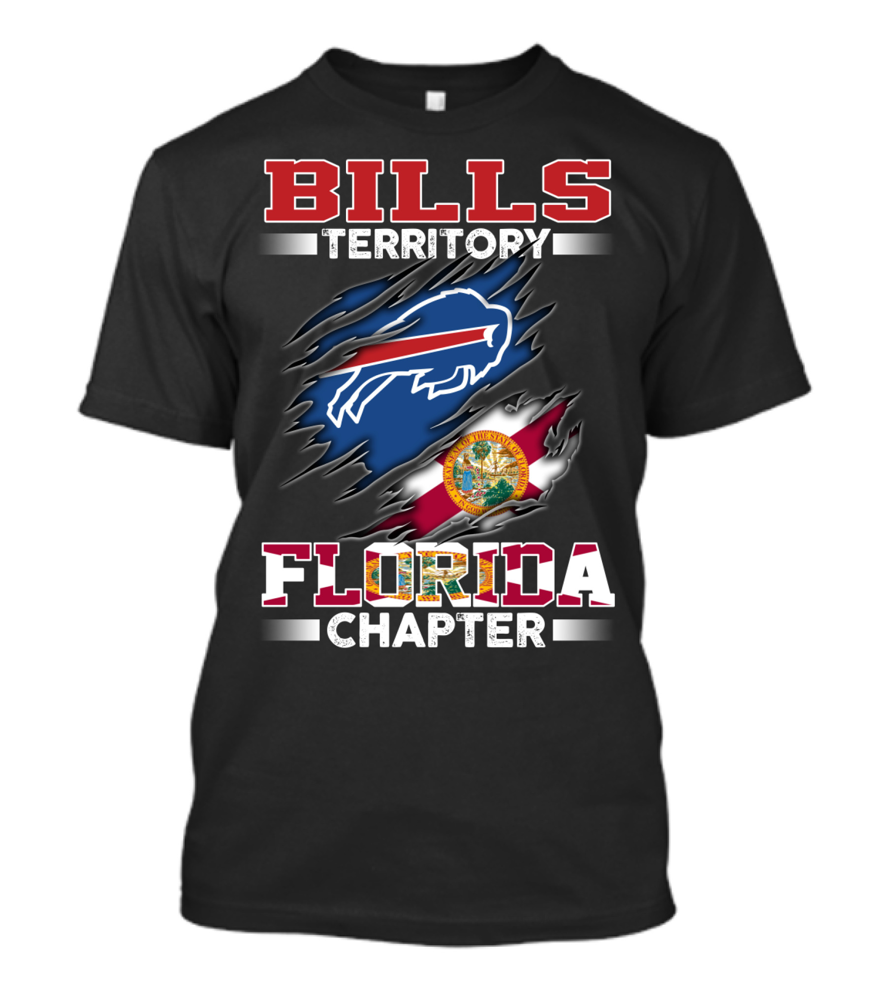 BILLS Territory Florida Chapter Buffalo Flag T-Shirt