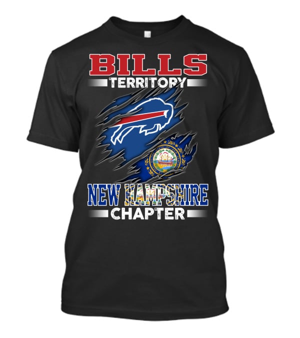 BILLS Territory New Hampshire Chapter Buffalo Football Logo And State Seal T-Shirt