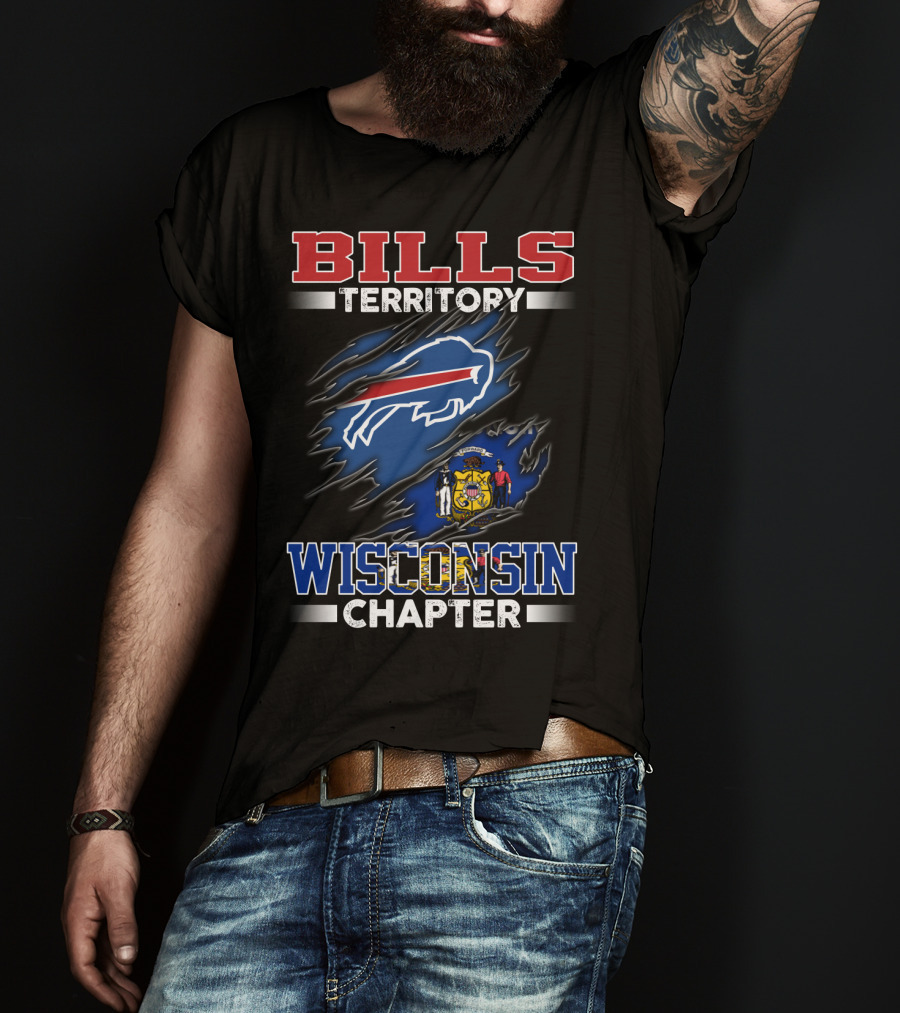 BILLS TERRITORY WISCONSIN CHAPTER Buffalo Bills Wisconsin State T-Shirt