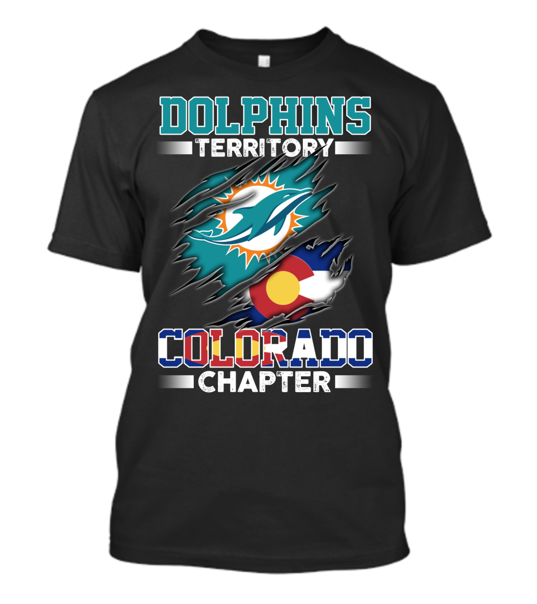 Dolphins Territory Colorado Chapter T-Shirt