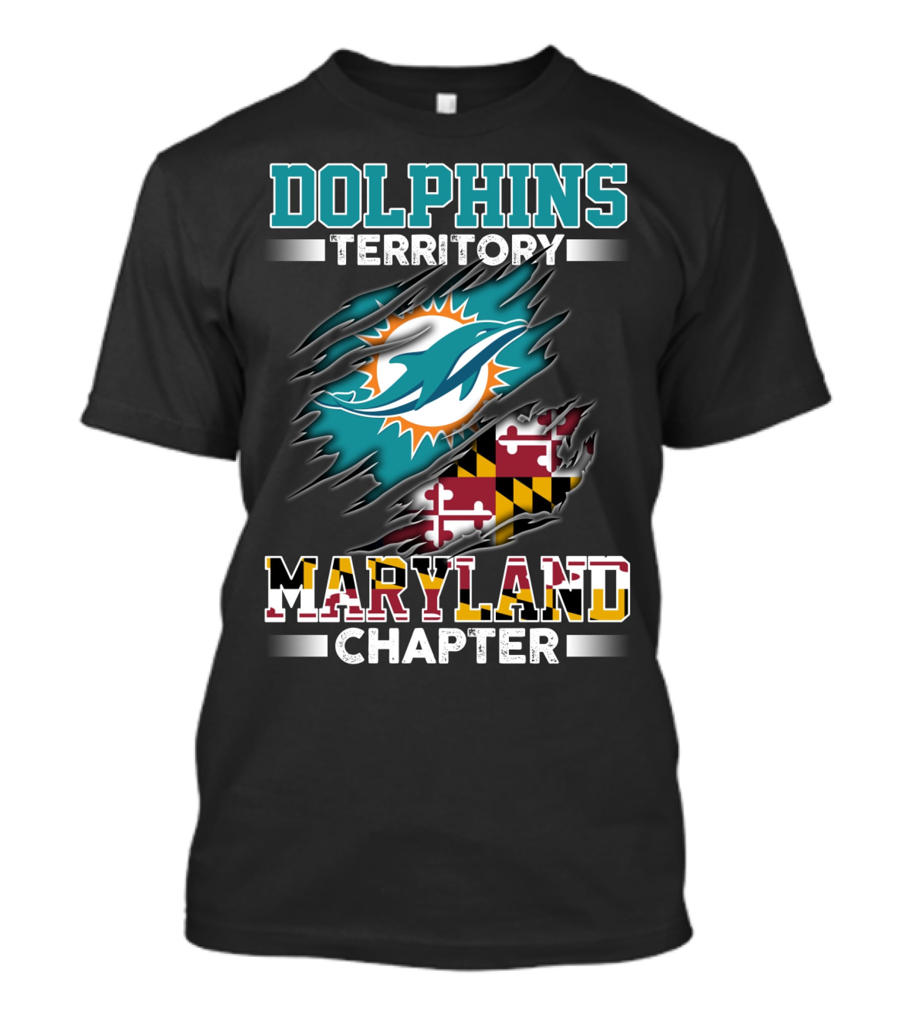 Dolphins Territory Maryland Chapter Miami Dolphins T-Shirt