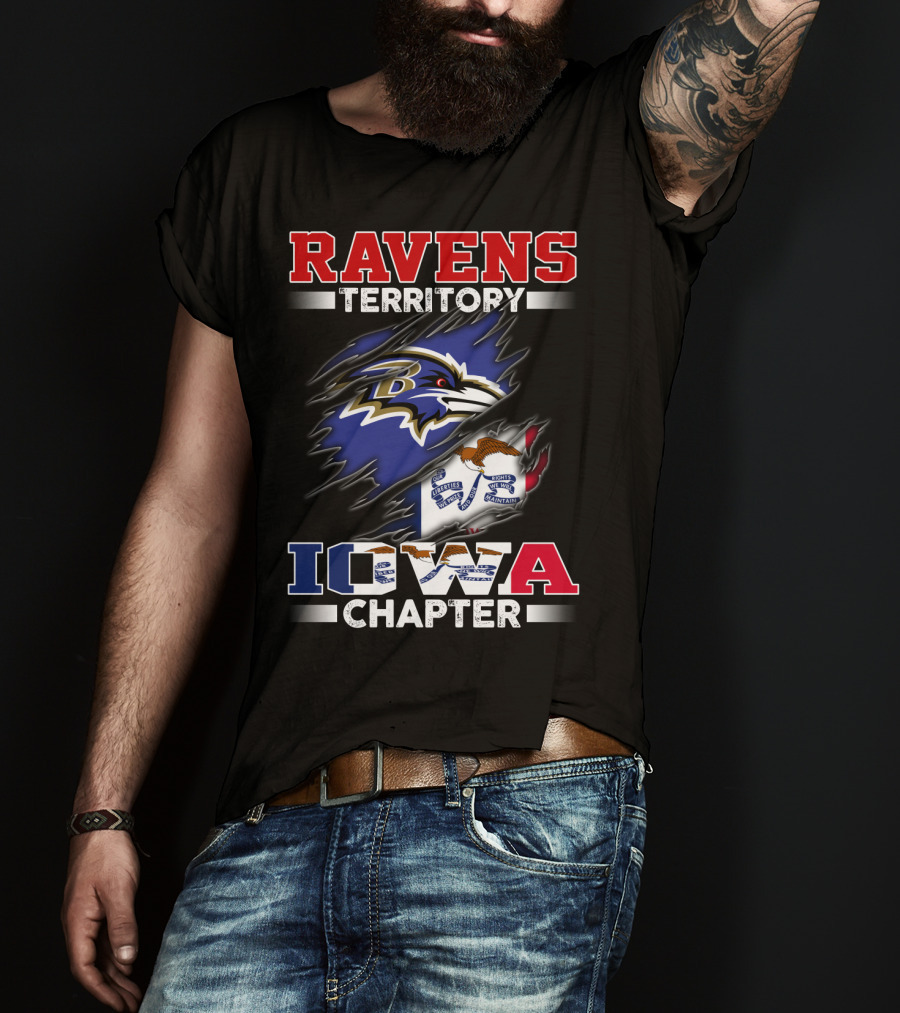 Ravens Territory Baltimore Iowa Chapter T-Shirt