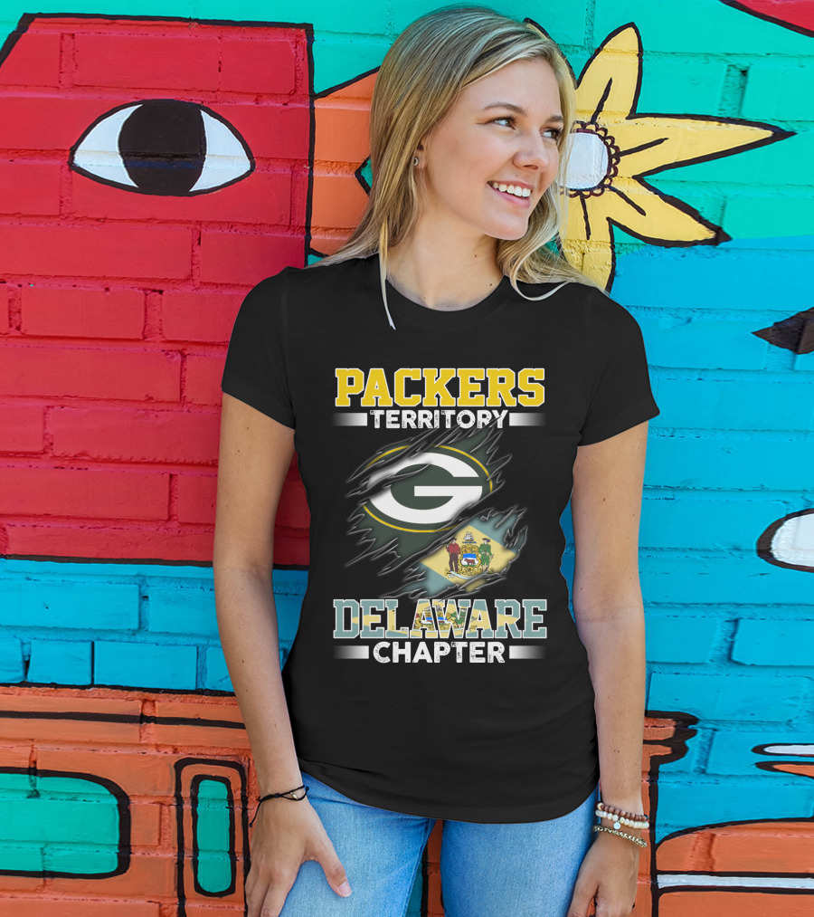 Packers Territory G Logo Delaware Chapter Flag T-Shirt