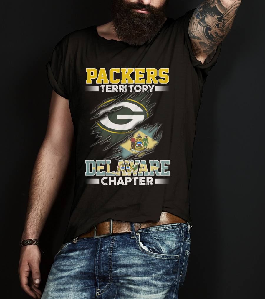 Packers Territory G Logo Delaware Chapter Flag T-Shirt