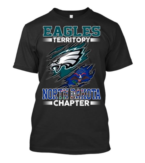 Eagles Territory North Dakota Chapter Flag T-Shirt