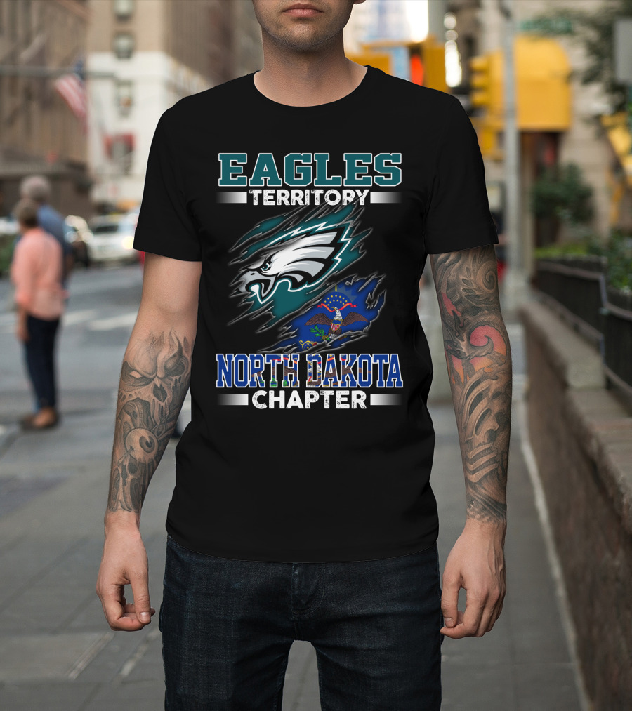 Eagles Territory North Dakota Chapter Flag T-Shirt