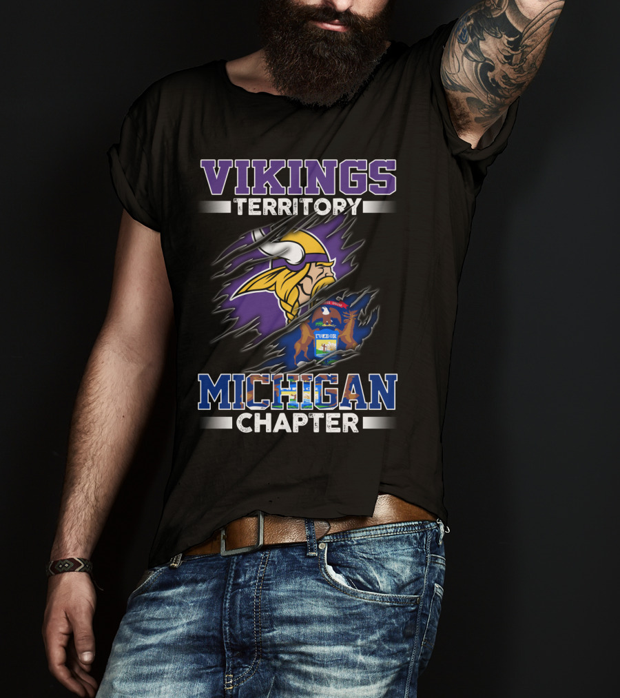Vikings Territory Michigan Chapter T-Shirt