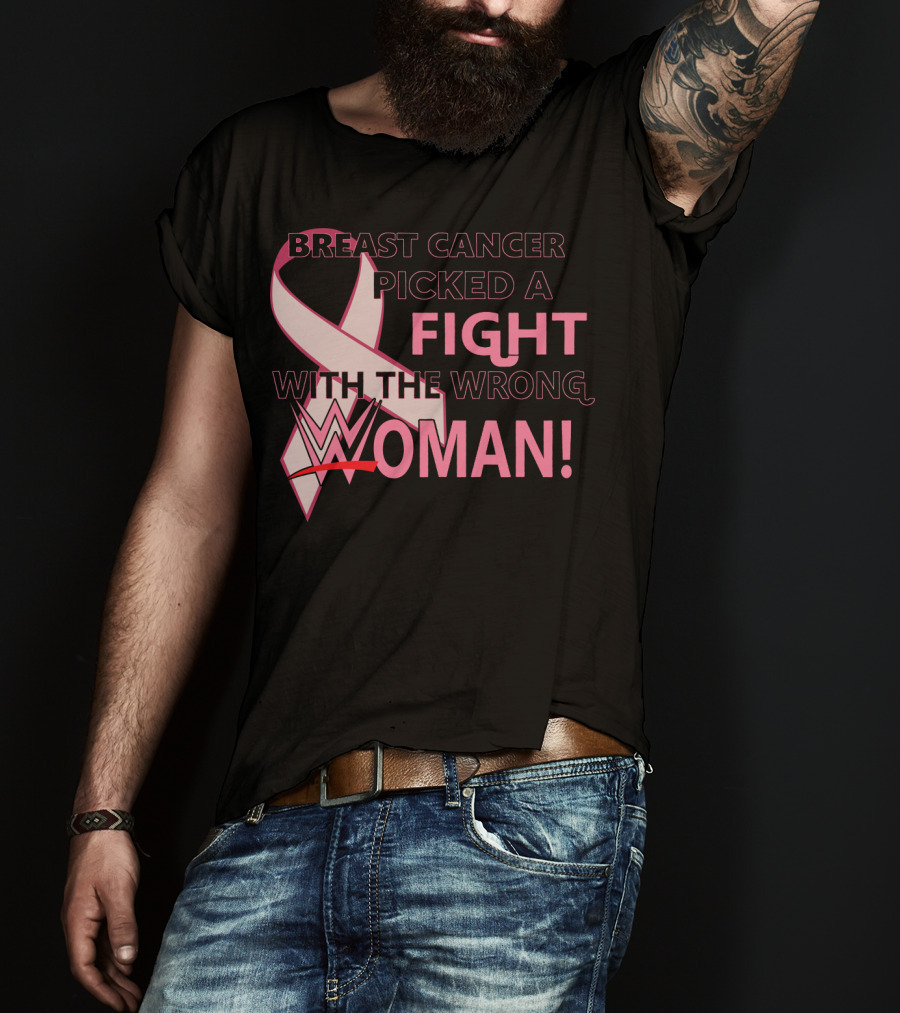 Breast Cancer Picked A Fight With The Wrong WWE Woman T-Shirt