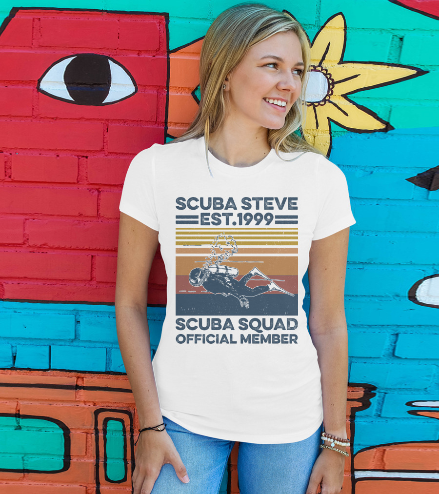 Scuba Steve Est. 1999 Scuba Squad Official Member T-Shirt