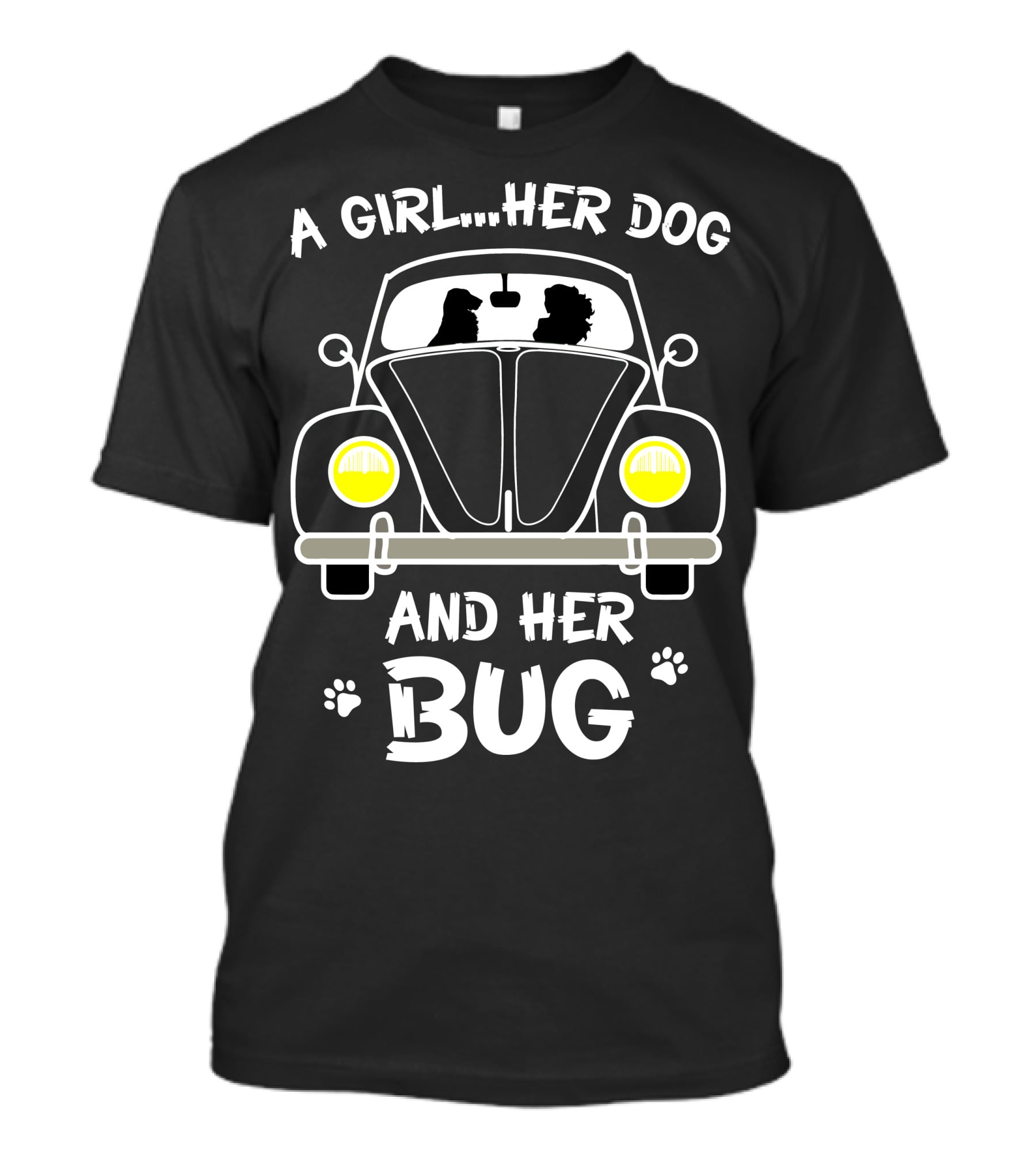 A Girl Her Dog And Her Bug T-Shirt
