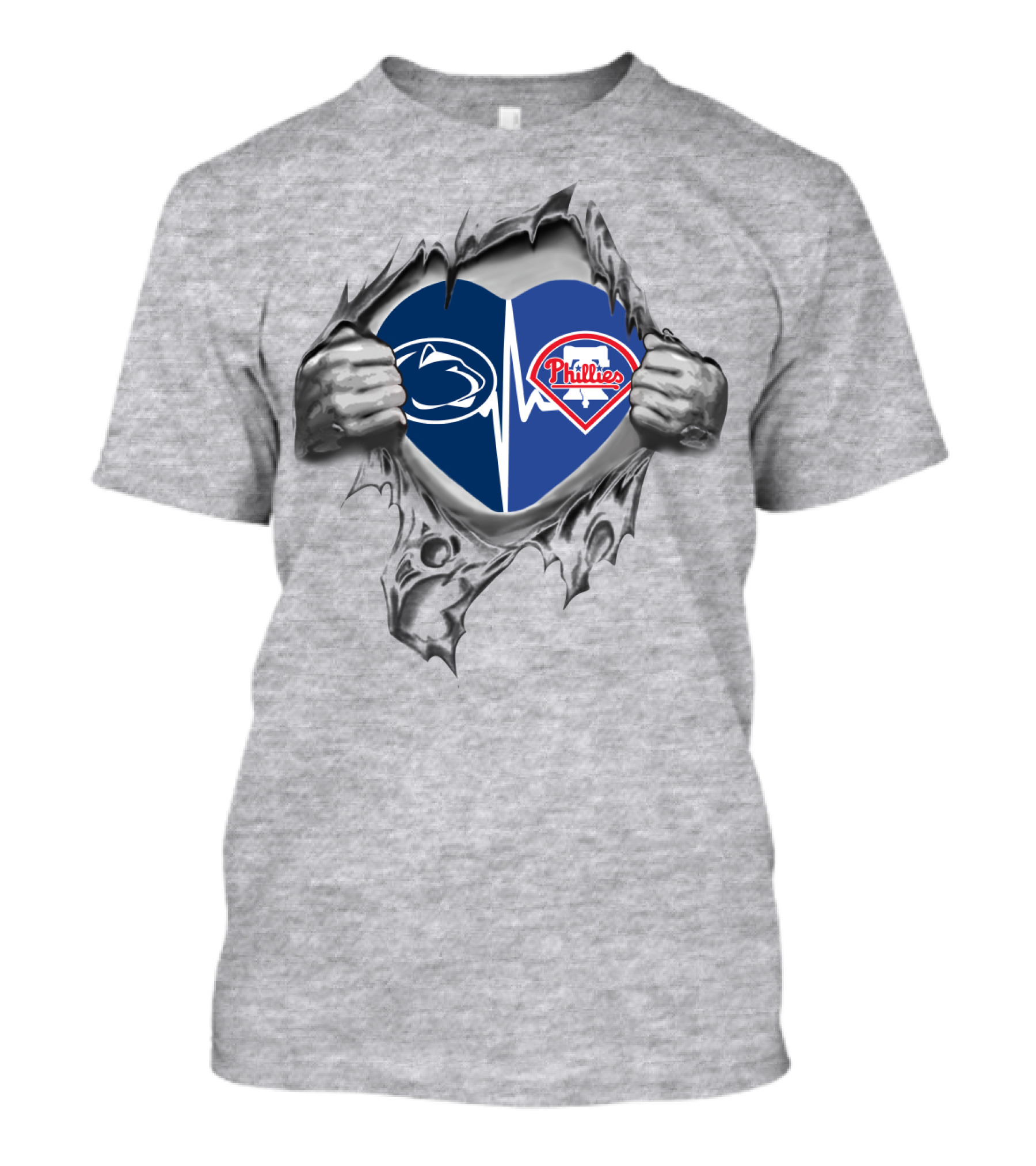 Philadelphia Phillies Penn State Heart T-Shirt