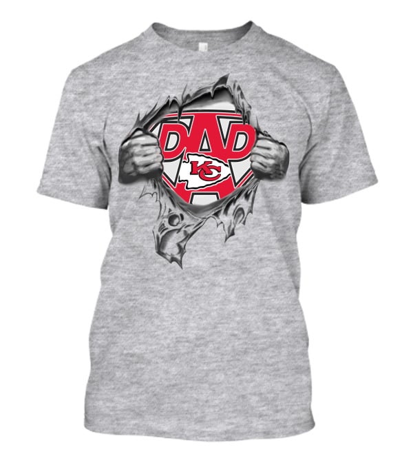 Kansas City Chiefs Super Dad Emblem T-Shirt