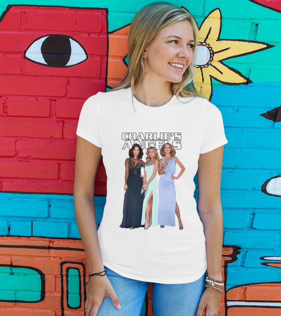 Charlie's Angels Classic Trio In Evening Gowns T-Shirt
