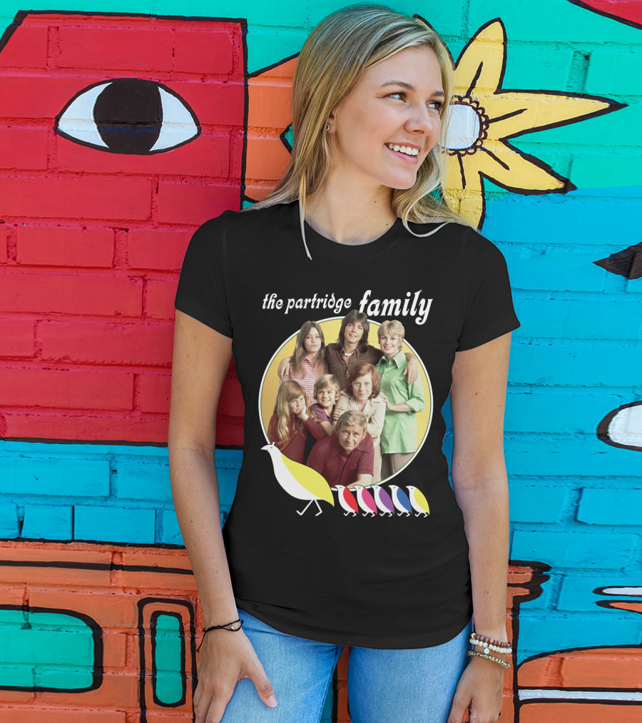 The Partridge Family Yellow Circle Five Birds T-Shirt