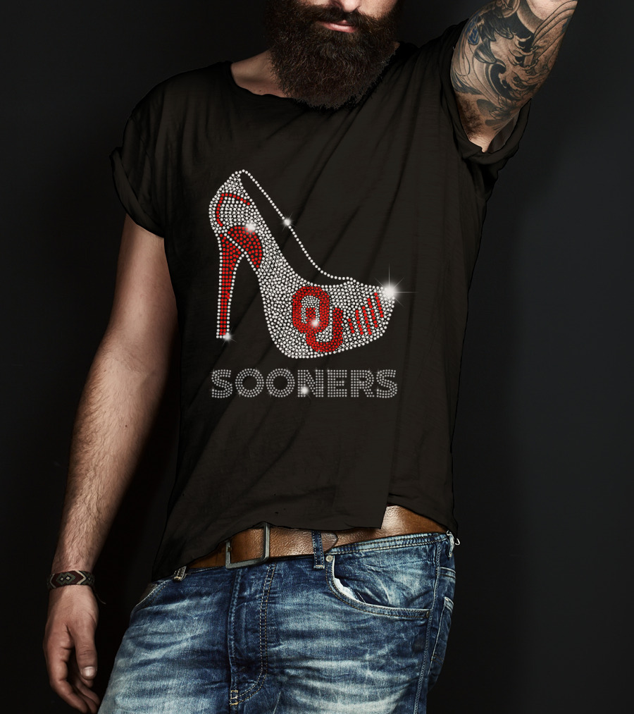 Oklahoma Sooners OU High Heel Sparkle T-Shirt