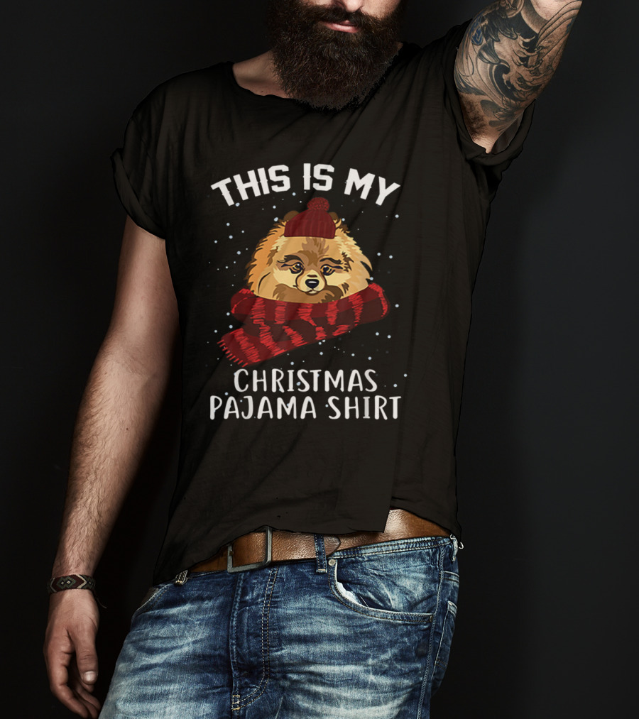 This Is My Christmas Pomeranian Pajama T-Shirt