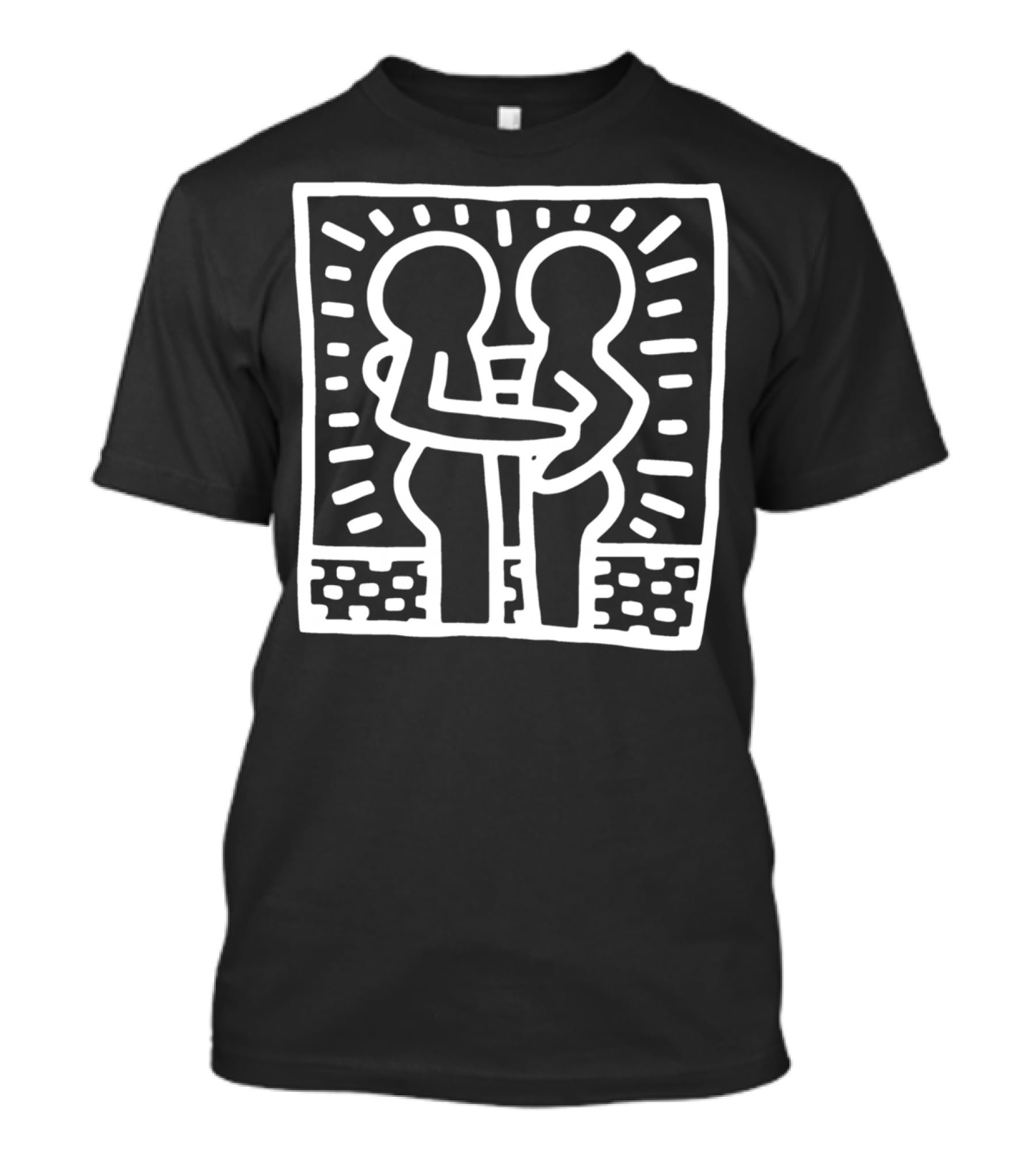 Keith Haring Embrace Iconic Radiant Figures T-Shirt