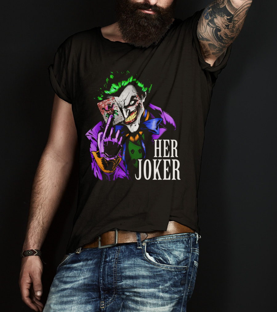 DC Comics Her Joker Playing Card Grinning Villain T-Shirt