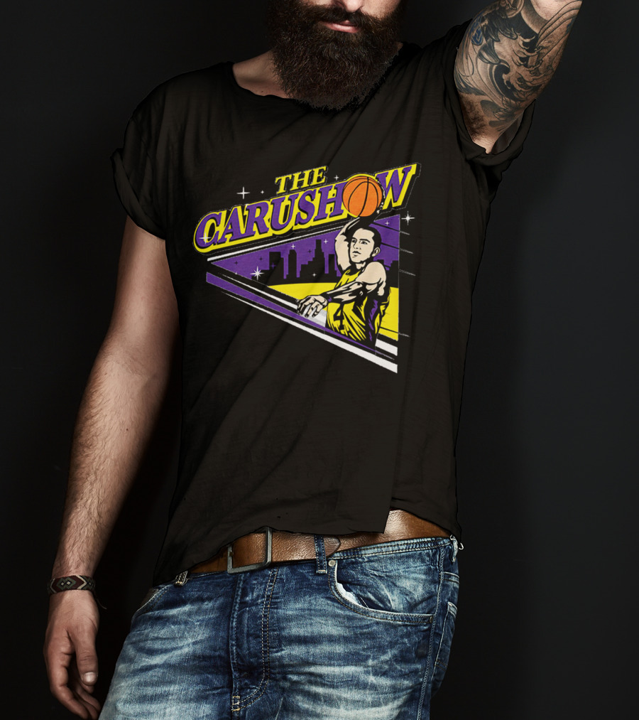 Alex Caruso The Carushow Basketball Los Angeles Skyline T-Shirt
