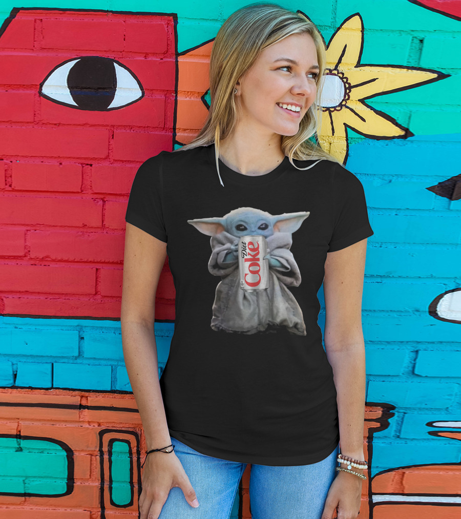 Baby Yoda Holding Diet Coke Can T-Shirt