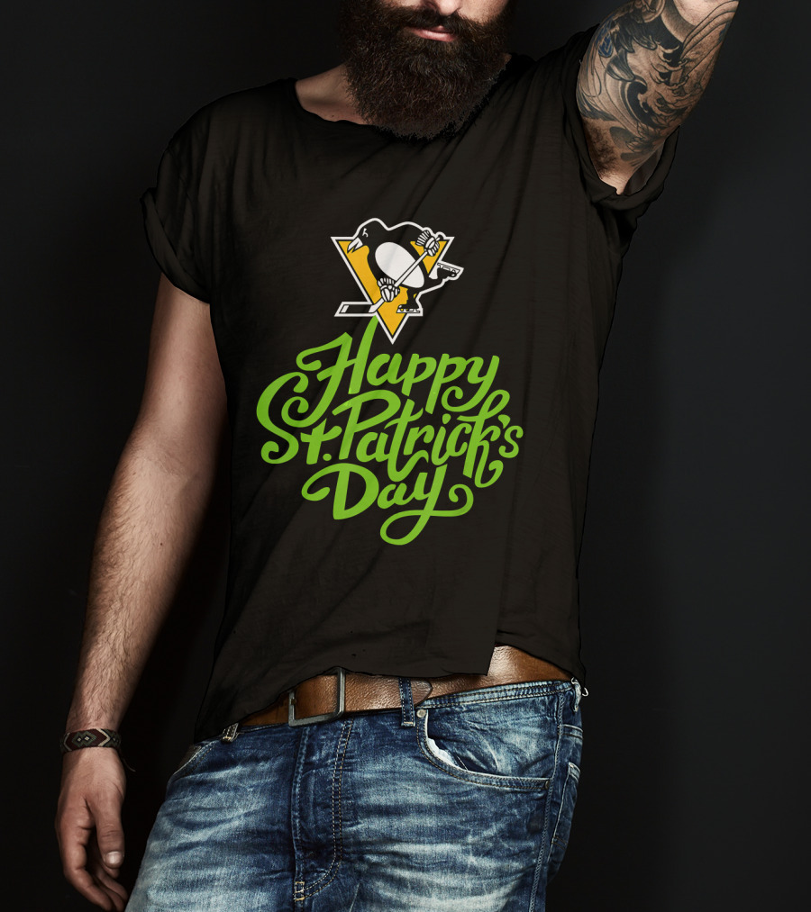 Happy St. Patrick's Day Pittsburgh Penguins T-Shirt
