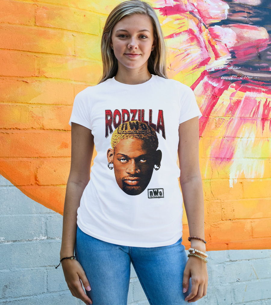 Dennis Rodman Rodzilla NWo Wrestling Legend The Worm T-Shirt