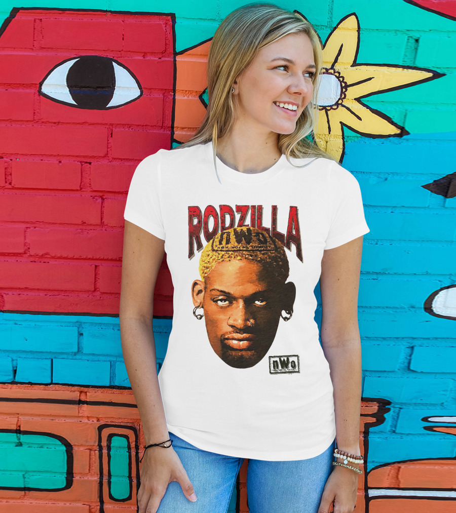 Dennis Rodman Rodzilla NWo Wrestling Legend The Worm T-Shirt