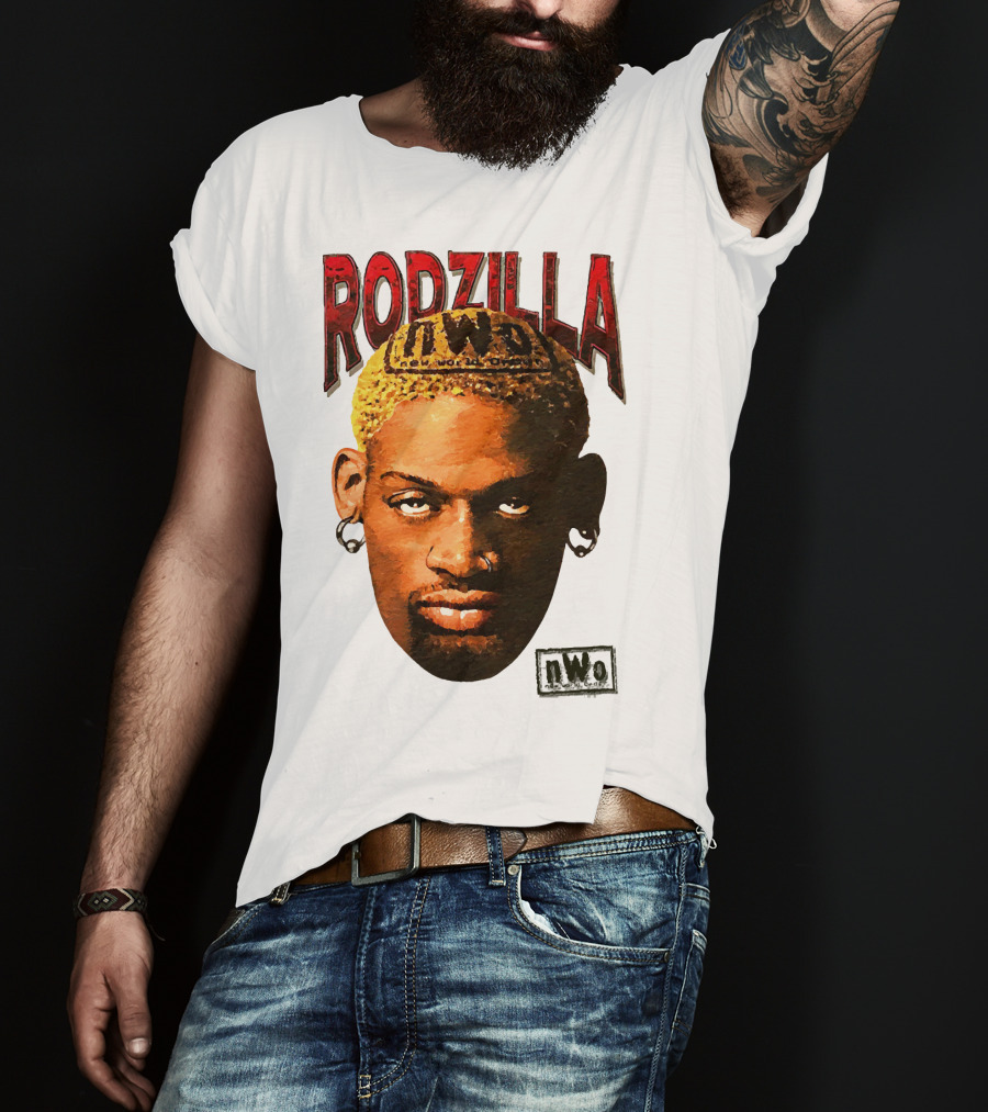 Dennis Rodman Rodzilla NWo Wrestling Legend The Worm T-Shirt