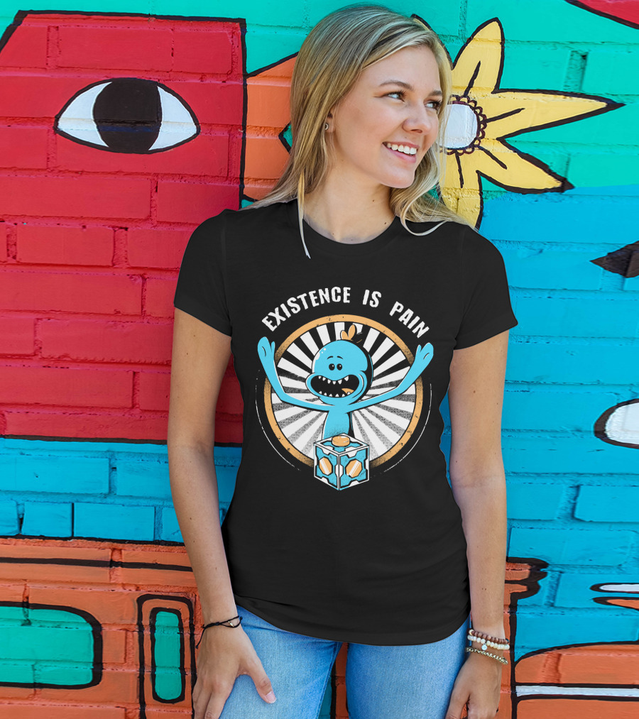 Existence Is Pain Mr. Meeseeks Rick And Morty Cube T-Shirt